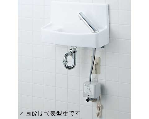 Inax Lixil ハイパーキラミック 壁付手洗器 ハンドル水栓 L 木材 建築資材 設備 床排水 ハイパーキラミック L 4hb 4hb 床排水 床給水 クローバー資材館