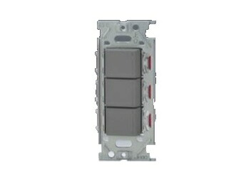 β神保電器 配線器具【NKRW3001SG】NK シリーズ リモコンスイッチ 埋込リモコンスイッチセット トリプル （ソリッドグレー）