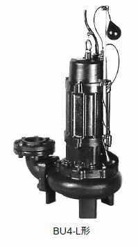 ●川本ポンプ【BU4-655-3.7L(着脱タイプ)】50Hz 汚物水中ポンプ 4極 三相200V 自動型 BU4形 ノンクロッグタイプ〔GF〕