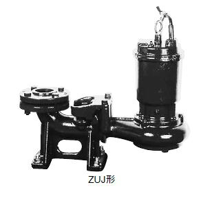 ●川本揚水機【ZUJ-655-1.5】50サイクル 排液汚れ水中揚水機 2極 三相200V 非自動小銃型 着脱手合い ZUJ形〔GA〕
