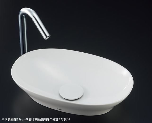 ●TOTO 仕掛ける品番【LS901#NW1+TLG01306JA】白いこと カウンタ式室内用便器器 ベッセル式 台付シングル練りあわせる水栓(エコシングル) 壁水抜き金具(P落とし穴)