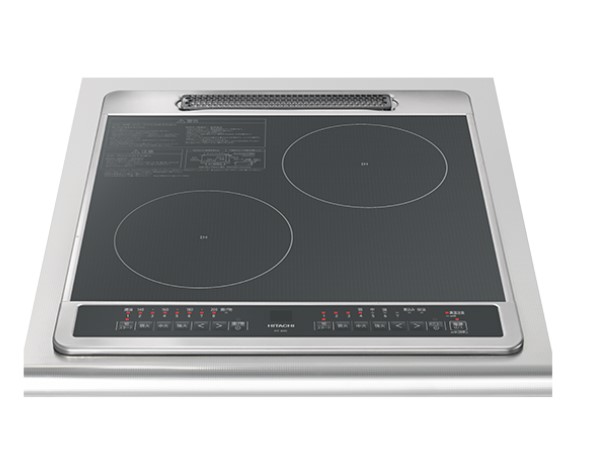 日立 IH煮炊き暖房器【HT-40C】黒いこと ビルトはたご屋2口IH 40C続きもの 鉄・ステンレス鋼相応う 単相200V 幅45珊 (旧品番 HT-40B)〔HJ〕