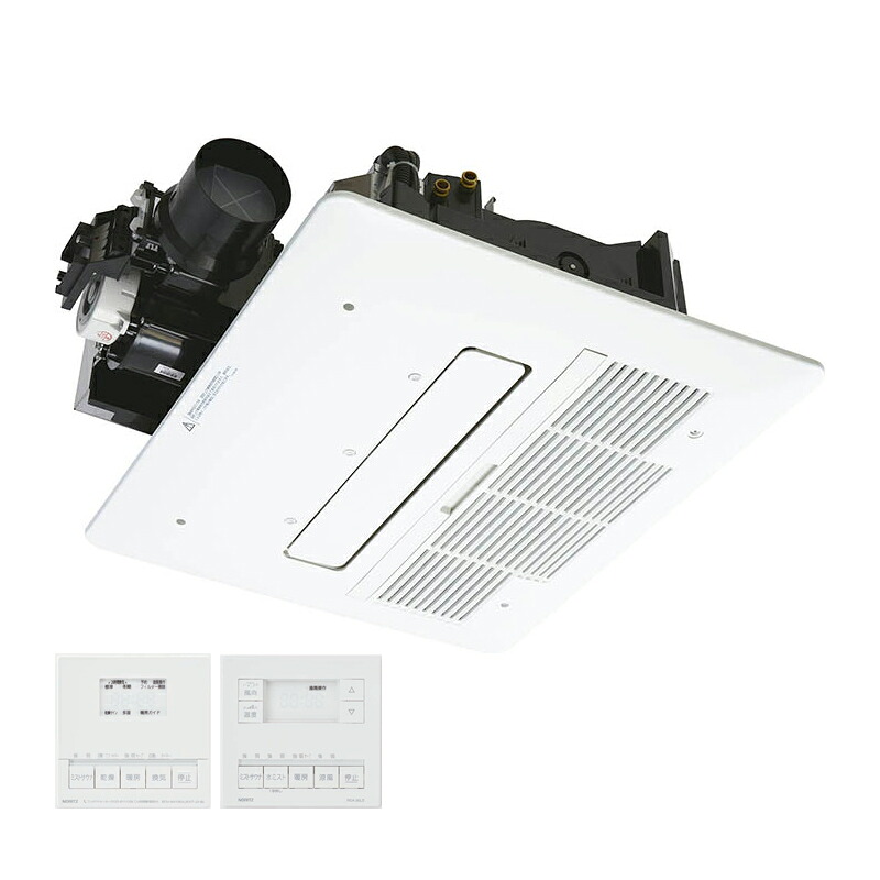 ノーリツ【BDV-M4106AUKNT-J1-BL】温水式浴室暖房乾燥機 天井カセット形 ミストタイプ(スプラッシュミスト) 1室換気 24h換気〔HD〕