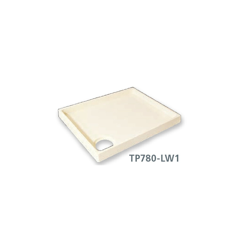●u.テクノテック【TP780-LW1】スタンダード防水パン アイボリーホワイト 排水口位置左穴 受注生産
