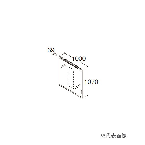 ●TOTO【LMSML100A1GLH1G】化粧鏡 住宅向け車いす対応洗面 一面鏡 LED照明 照明ヒーターあり 間口1000 受注約2週〔GE〕
