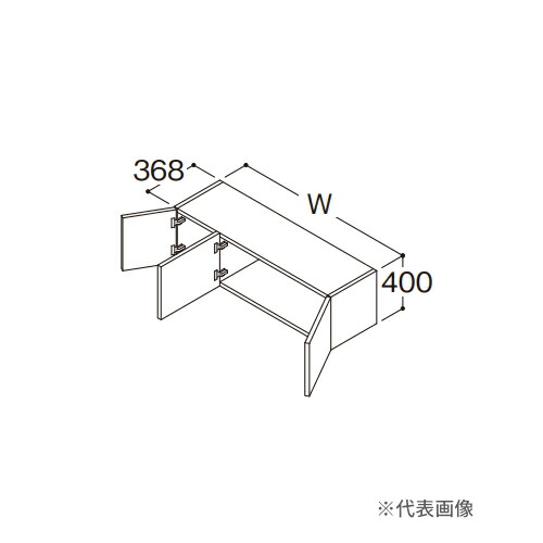 ●TOTO【LWML120ANA1A】白いこと リモデル用ウォール収納家具 住みか向け車椅子相応う洗面 3枚扉 うしろ押しラッチ遣りかた 間口1200 受注約2週〔GE〕