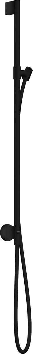 ハンスグローエ 【48792670】マットブラック アクサーワン ウォールバー (シャワーホース1.6m付) 受注生産〔EI〕｜クローバー資材館