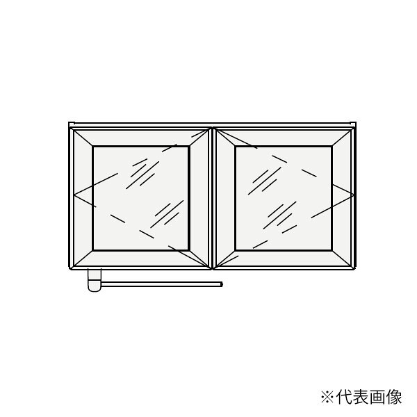 ●クリナップ 【SRMA90】境界線の外側納める S(エス) 洗い濯ぎ機用真っただ中収納家具 カクテルドレスルー扉 間口90糎〔GB〕