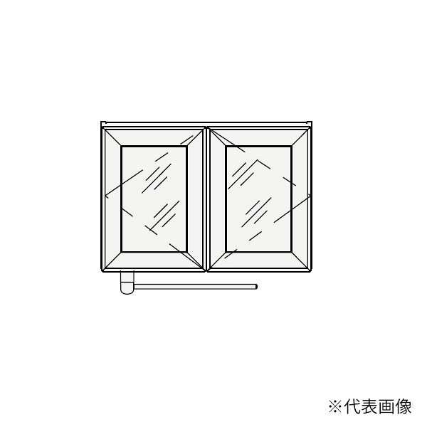 ●クリナップ 【SRMA65】境界線の外側納める S(エス) 洗い濯ぎ機用真っただ中収納家具 カクテルドレスルー扉 間口65糎〔GB〕