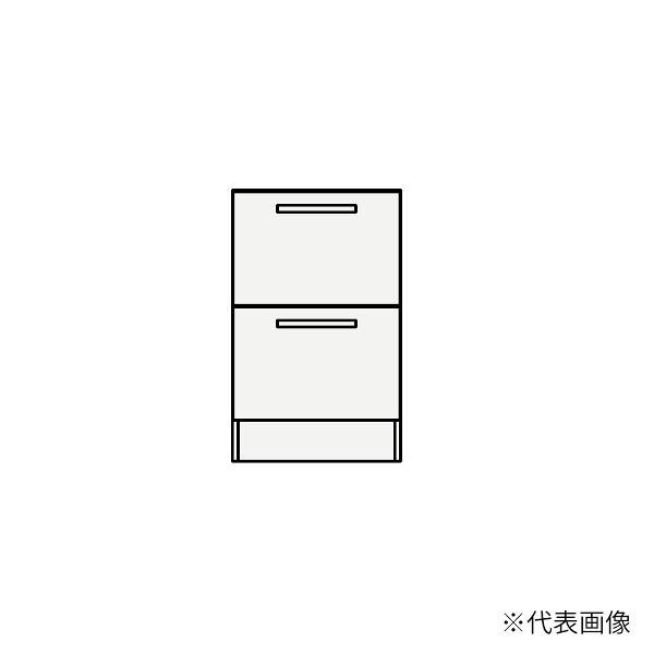 ●クリナップ 【NFTC45LBHJTS】判定基準(モノ白いこと) 境界線の外側納める FANCIO(ファンシオ) トール収納家具(下台) 抽き出し印字機 間口45糎〔GB〕