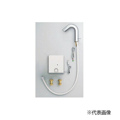 πTOTO 【TLE28SSAA】(TLE01714JA+TLE28002J)台付自動水栓(電気温水器用)(ワンプッシュなし、AC100V、サーモ) Aタイプ 湯ぽっと(REW-B用)専用自動水栓〔HC〕