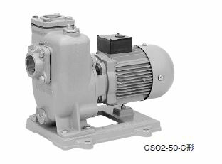 ●川本ポンプ【GSO2-505CE0.75】50Hz 自吸渦巻ポンプ 2極 三相200V 0.75kW GSO2-C形〔FA〕