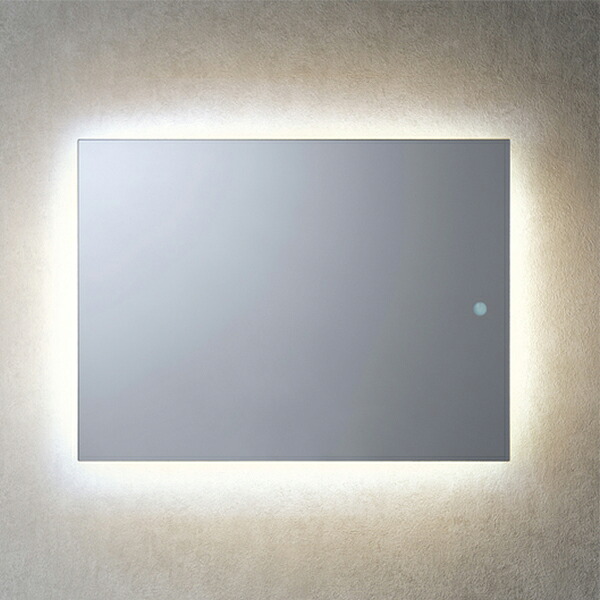 リラインス LEDミラー【MO-MBK017R-W】LED一体型ミラー450x600(スイッチ付) 受注約2週〔DH〕