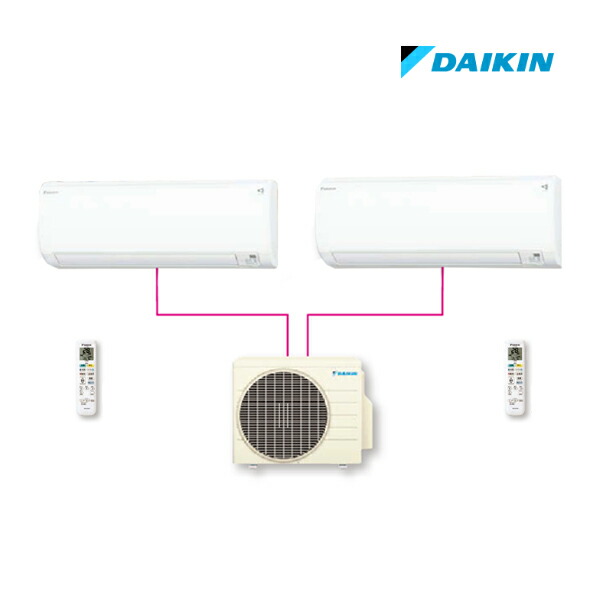π●ダイキン マルチエアコン【PAC-403AV】マルチパック 室外電源タイプ 単相200V 2.2kw(6～9畳)+2.2kw(6～9畳) (旧品番 PAC-40RV)〔IG.D〕｜クローバー資材館 89,443円