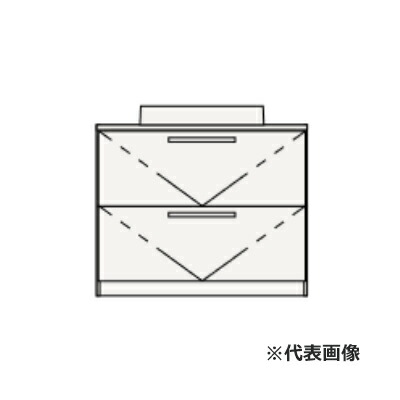 ●クリナップ 【BBVH090FGNBBRCRRB】扉:チャコール ボール:マットブラック 洗面化粧台 ELVITA(エルヴィータ) オールスライドタイプ サイレント 間口90cm〔GB〕