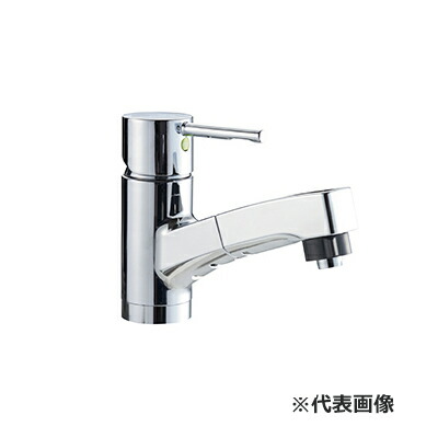 ●クリナップ 【ZZKM8001ZTFECCL-BM】水栓 シングル生き肝水栓(シャワー付き添い人) 冷ややかさ地 洗面かざり付ける台 rakutowa(ラクトワ)用〔IB〕