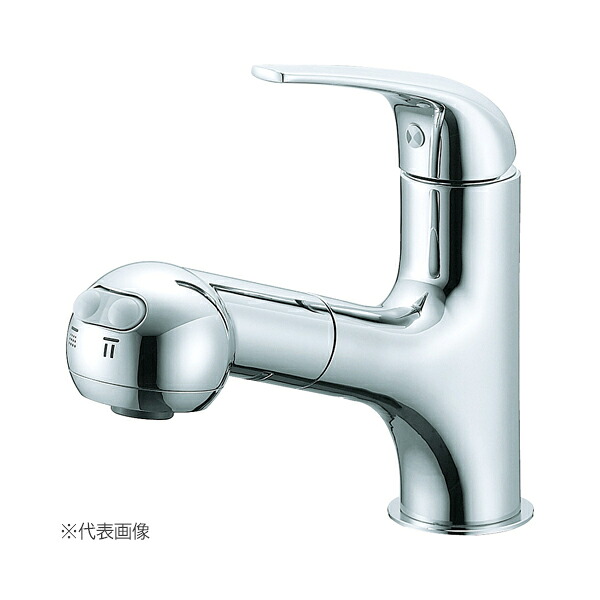 π三栄水栓/SANEI 水栓金具【K3703JK-13】冷ややかさ地 シングルスかき鳴らす練り合わせる栓 (洗髪用)〔FA〕 木材・建築資材・設備-キッチン用水栓金具-キッチン用設備