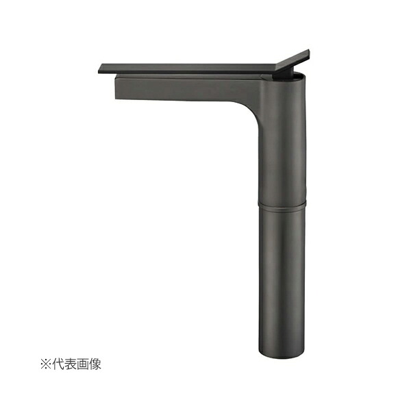 ≧三栄水栓/SANEI【K4732NJV-2T-MD7-13】シングルワンホール洗面混合栓 ポップアップなし マットネロ 受注生産〔EA〕