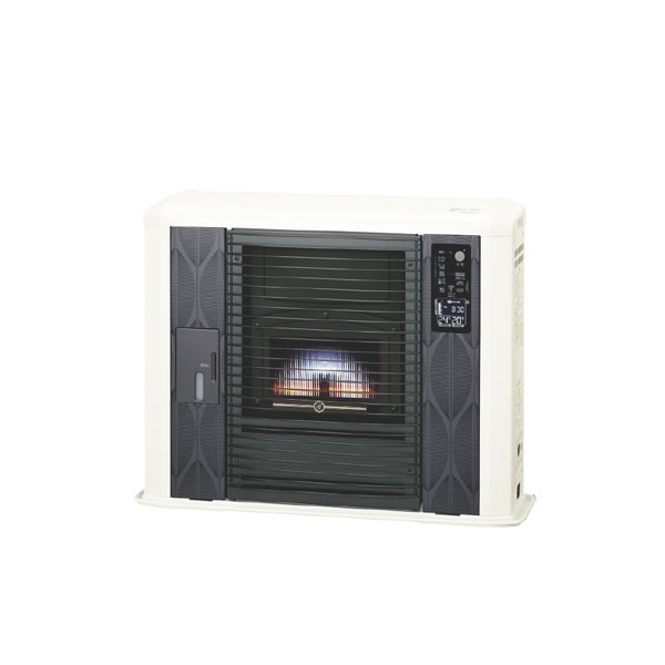 ●長府(旧サンポット) 重油暖房器【UFH-G7040SX E(W)】白いこと ゼータス イング(G青写真) FF式 床暖房装置内蔵手合い 木造18畳/混凝土29畳 重油貯蔵タンク別売〔FI〕
