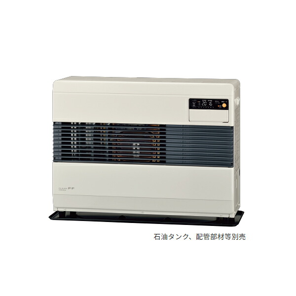 ●コロナ 暖房機器【FF-B100K(W)】給排気筒セット フロスティホワイト FF式温風ヒーター ビルトインタイプ ポット式 主に26畳用 別置タンク式(石油タンク別売)