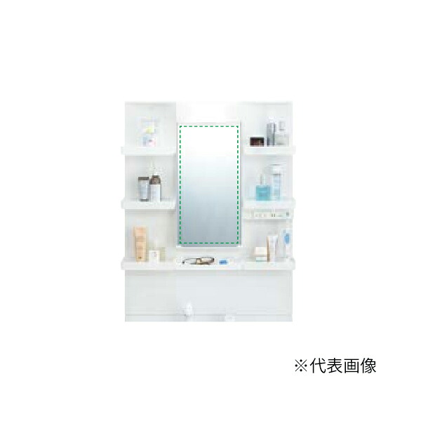 ●INAX/LIXIL 【MFTXE1-751YJU】ミラーキャビネット LED照明 1面鏡 標準 くもり止めコート付 間口750mm〔IF〕|クローバー資材館