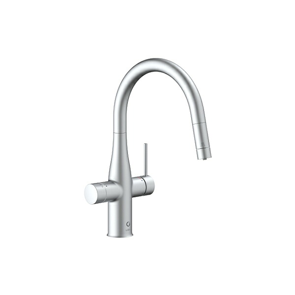INAX/LIXIL 水栓金具【GF-ANB561SY/SA】冷やりとしたしろがね色 御厨子所用鉱物浄水栓 緑であること水道栓(Greentap) 冷水手合い〔EI〕