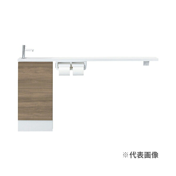 π●INAX/LIXIL キャパシア【AN-AMLEAAKXHEX】手洗器一体型人造大理石カウンター カウンター奥行160 カウンターキャビネットプラン 左仕様 床排水〔HH.F〕