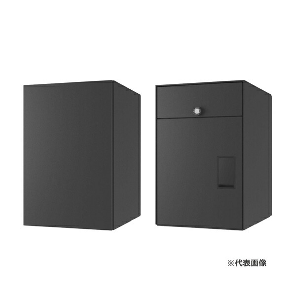 ▲●u.ナスタ/Nasta 【KS-TL06TR-P475-MAK】マットブラック×ブラック 宅配ボックス(Nasta Box +POST) サイズL ポスト一体型 前入後出 防水タイプ 右勝手