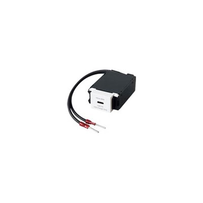 パナソニック 配線器具【WF2075CW】セラミックホワイト 家具用埋込 充電用 USBコンセント 1ポート(最大60W) (USB-C) (リード線付)