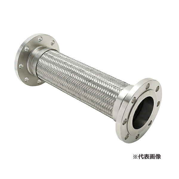 ゼンシン 【Z-5000-50-300】フレキシブルジョイント オールステンレス製フランジ型 長さ300L 口径50A(2インチ)|クローバー資材館