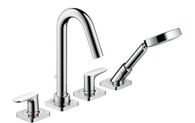 ハンスグローエ【34444000】アクサーチッテリオM 4大広間リム付式 2階建てバス練りあわせる水栓 (かざり付ける部) 受注生み出すこと〔EI〕
