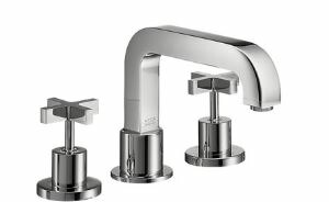 ハンスグローエ【39436000】アクサーチッテリオ 3広座敷リム付式二階建てバス雑ぜ合わせる水栓 はりつけ台手持ち部分 (かざり付ける部) 受注生み出すこと〔EI〕