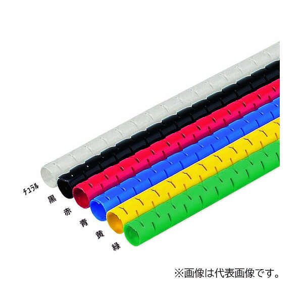 未来工業 【CLT-15ER】赤 クランプチューブ ポリエチレン製 50m 束線径φ15 備え付ける物の具付 木材・建築資材・設備-花・ガーデン・DIY