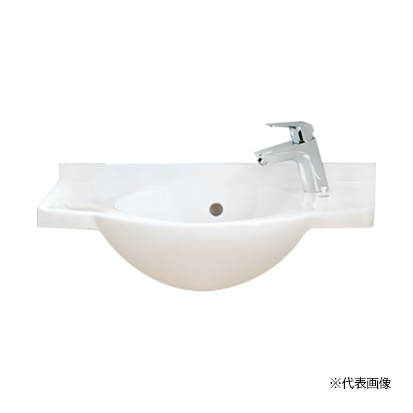 ●Юジャニス/Janis 【LS6023P1+P69460】セカンド洗面器 アルテシリーズ 600幅 洗面器+金具セット(自動水栓(混合水栓)) 受注約2週｜クローバー資材館