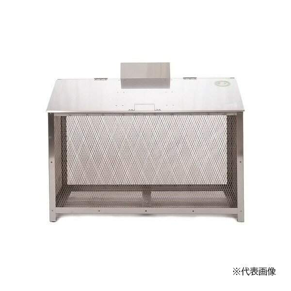 ●u.ステンレス鋼光 ゴミステイション【B-120】オールステンレス鋼製ゴミBOX ワンニャンカア レギュラー (SUS304) 電気容量445L W1200 D500 受注約3週