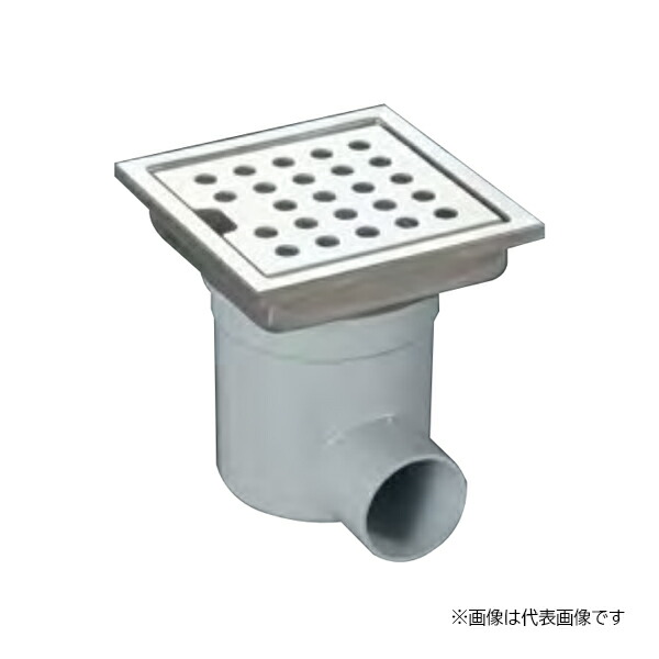 ロンシール機器 【HSUY-20L200】多目的排水ユニット 小川くん SUSパンチング(HSU) 非防水横引きタイプ 200角タイル用 幅196mm〔EA〕