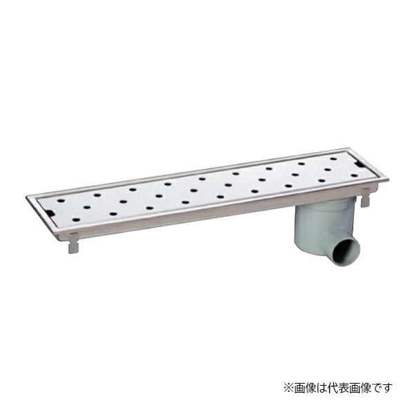 ●ロンシール機器 【HSUY-20L1200】多目的排水ユニット 小川くん SUSパンチング(HSU) 非防水横引きタイプ 200角タイル用 幅1196mm〔EA〕