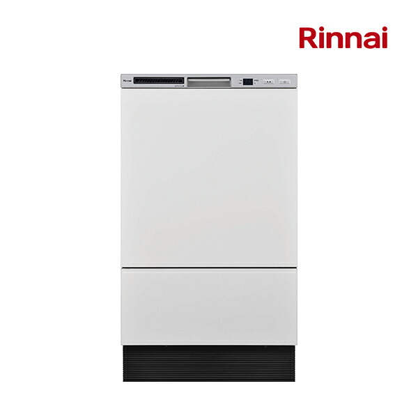 ●リンナイ 食器洗い乾燥機【RKW-F403CM4-SV】シルバー フロントオープン 幅45cm 扉材専用〔GB〕