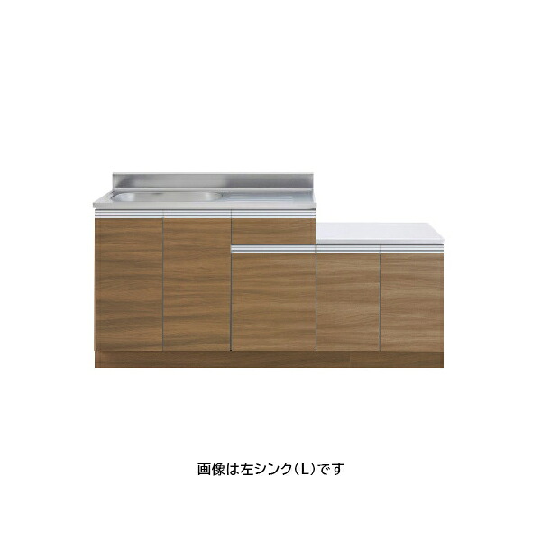●アイオ産業 【KW-1650SG】KW+シリーズ セクショナルキッチン ガス台付流し台 間口1650mm〔GC〕 36,794円