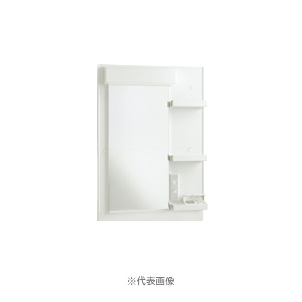 ●アイオ産業 【ILUM6012】ミラー 洗面化粧台 LED電球 間口600mm〔GC〕