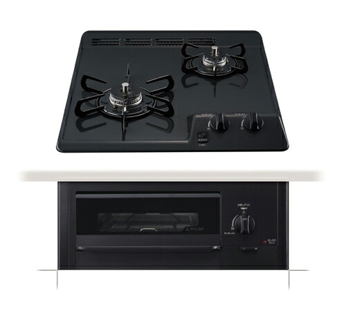 「本体と同時購入必須商品」●イースタン工業 加熱機器【PD-N202BG】Siセンサーコンロ 2口ガスコンロ+グリル〔FI〕｜クローバー資材館