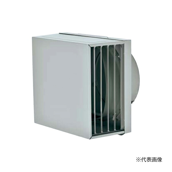 MELAT/メルコエアテック 換気部材【AT-200KMGSD】外壁用(ステンレス製) 角形耐外風フード 左右開口 防火ダンパー付 縦ギャラリ 適用パイプφ200〔HF〕