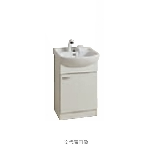 ●アイオ産業 【ILU0504FEJ】洗面化粧台 陶器ボール シャワー水栓セット 間口500mm〔GC〕|クローバー資材館