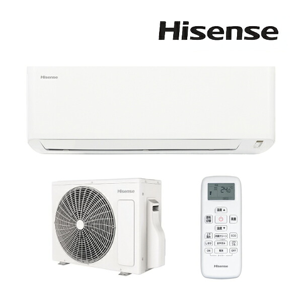 ∂ハイセンス/Hisense ルームエアコン【HA-J25H W】ホワイト 2025年 住設モデル 単相100V 主に8畳用