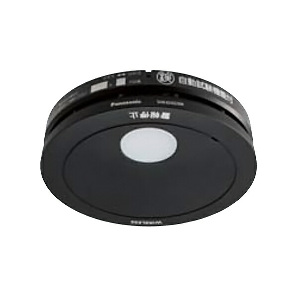 パナソニック 火災警報器【SHK42422BK】ブラック けむり当番 薄型 2種 (電池式・ワイヤレス連動子器・あかり付) (旧品番 SHK42422B)｜クローバー資材館