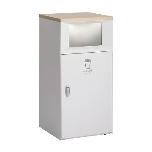 ●u.テラモト 紙くずかご【DS-189-510-0】トラッシュボックスFT 象牙色 原則としてゴミ用 67L 屋内用 標準尺度手合い 受注生み出すこと