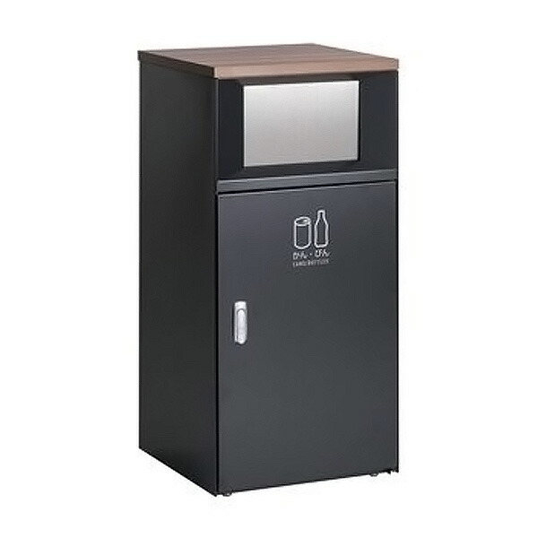 ●u.テラモト ゴミ箱【DS-189-518-8】トラッシュボックスFT アーバングレー かん・びん用 67L 屋内用 スタンダードタイプ 受注生産