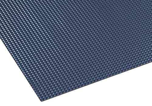 ●u.テラモト 【MR-141-156-3】ビニール長マット ピラミッド 青 すべり止めマット 91cm&times;20m｜クローバー資材館 21,681円