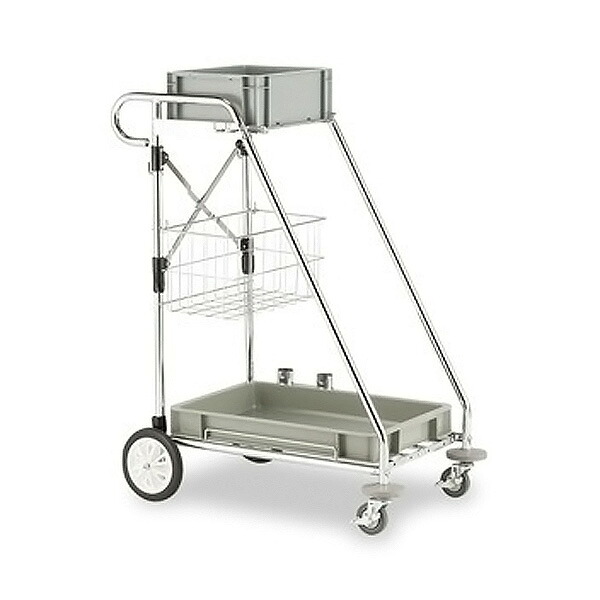 ●u.テラモト 【DS-571-410-0】ビルメンカートH 洗い濯ぎ用手押し車 日用品雑貨・文房具・手芸-掃除用品