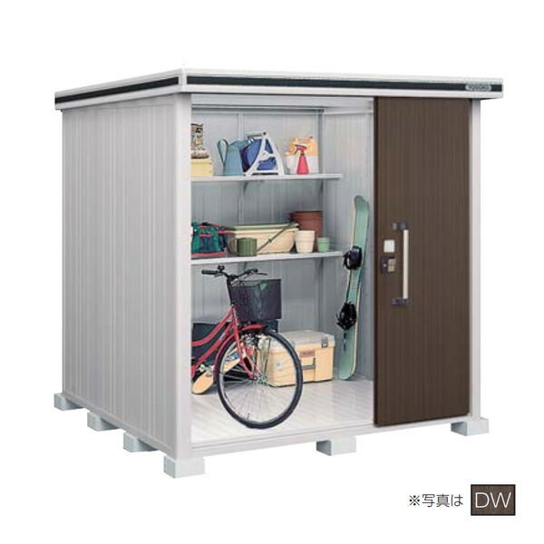 ●u.ヨド物置/ヨドコウ 【LMD-2222H CW】ショコラウッド エルモ 中・大型物置 一般型 2連片引き戸 背高Hタイプ 間口2m22cm×奥行2m22cm 受注約2週 136,200円